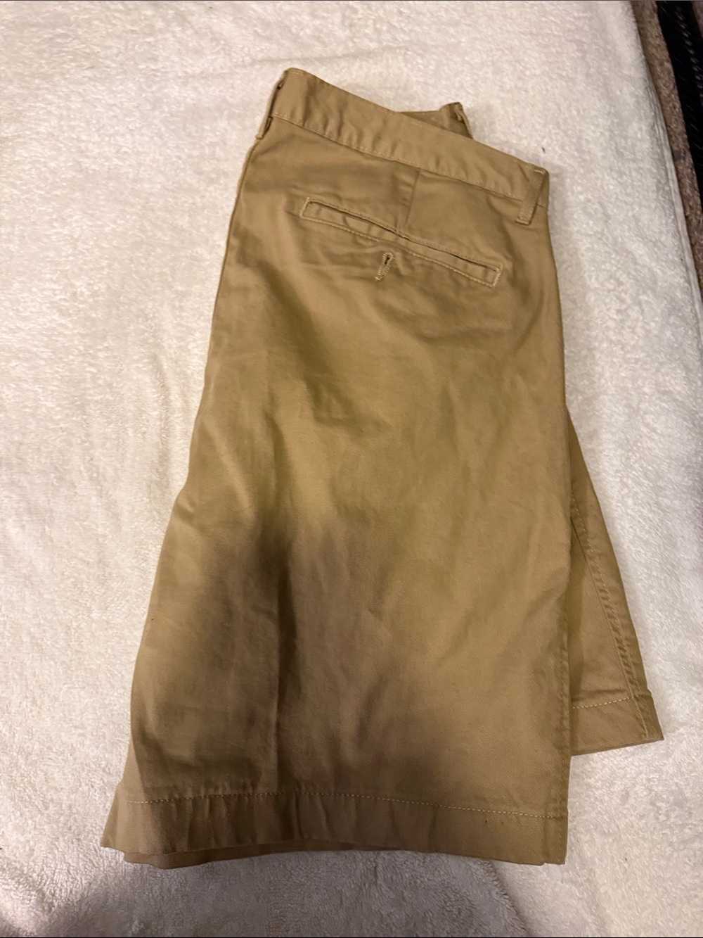 Saddlebred Tan Flat-Front Men's Shorts - Picture 3 of 4